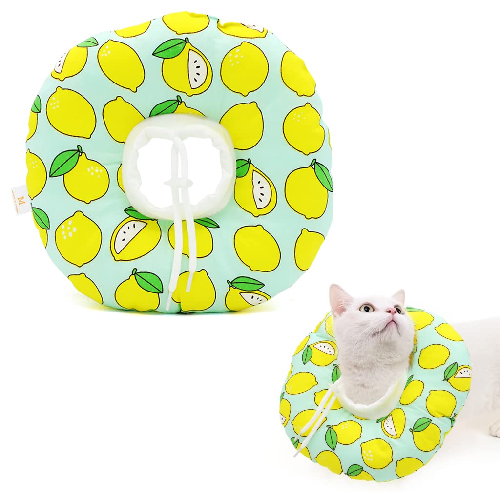 Qpets Cat Cone Collar Comfy & Soft Stuffed PP Cotton Adjustable Size Machine Washable, After Surgery for Anti-Licking Dog E Collar,Surgery Recovery Collar for Pet (M:16-29cm) Qpets Cat Cone Collar Comfy & Soft Stuffed PP Cotton Adjustable Size Machine Washable, After Surgery for Anti-Licking Dog E Collar,Surgery Recovery Collar for Pet (M:16-29cm)